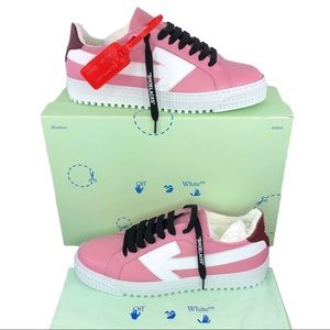 🆕 Off-White Bubblegum Pink & White Arrow Sneakers